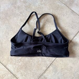ALO Yoga Midnight Black Sports Bra